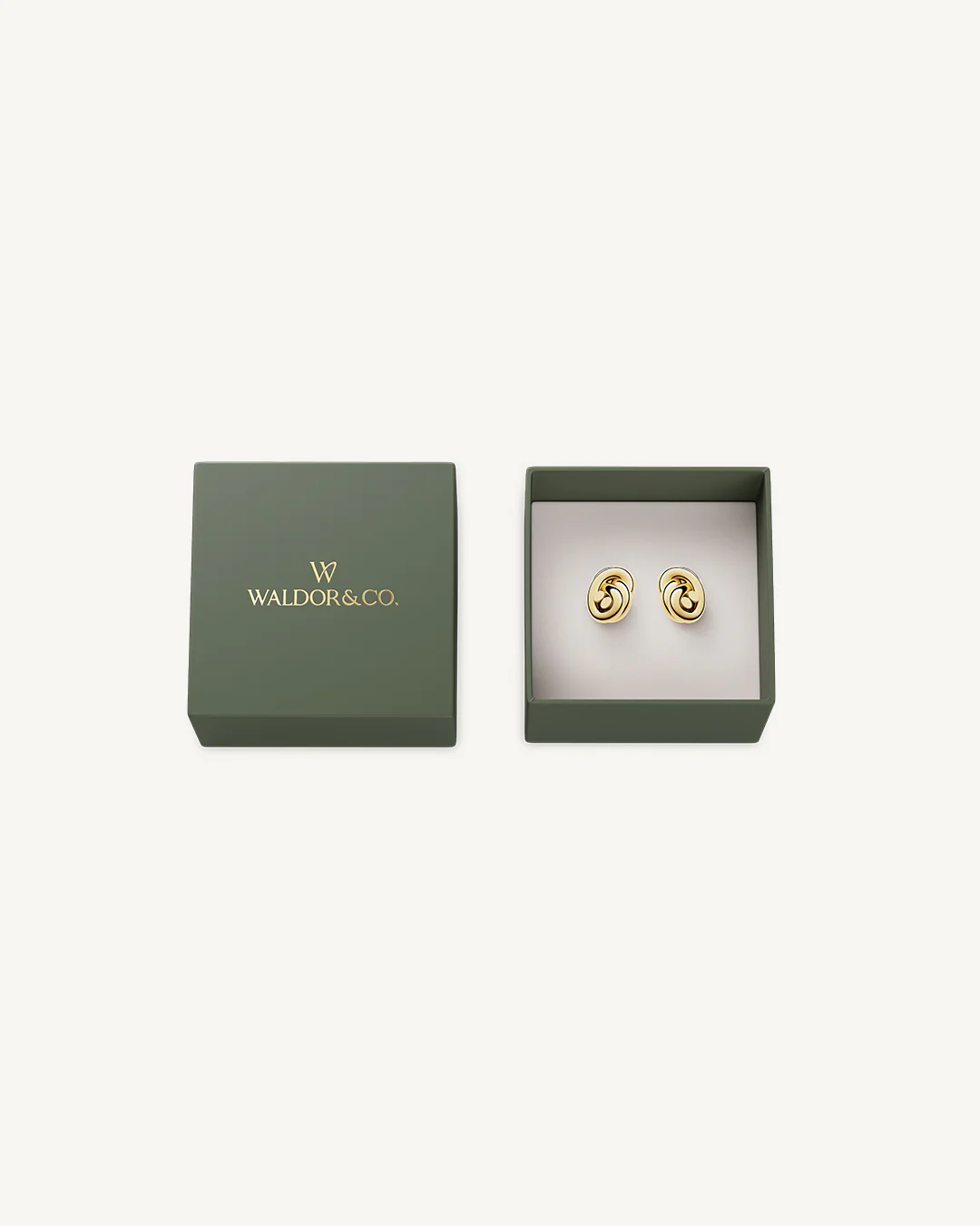 Dual Knot Earrings Polished - Image 3