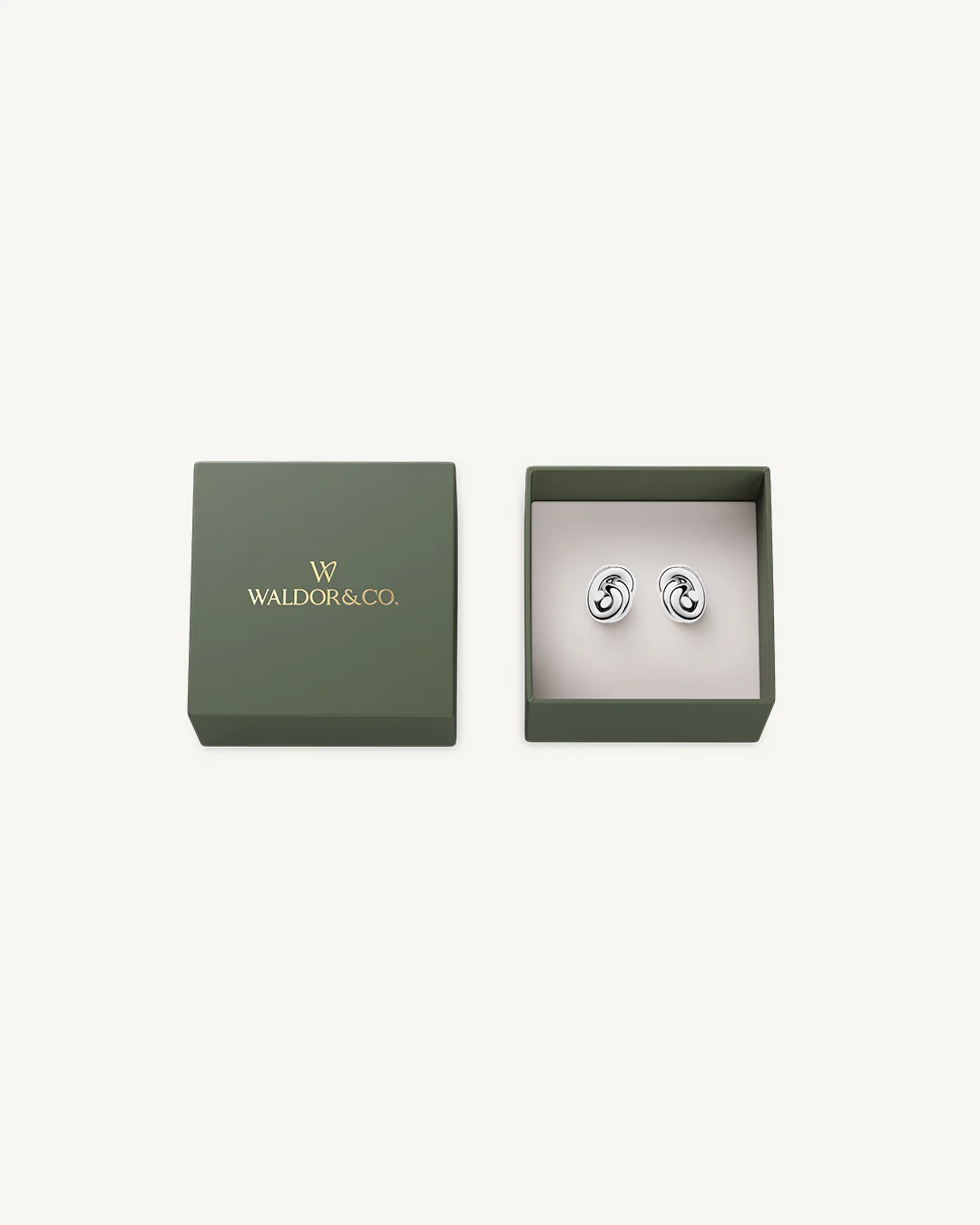 Dual Knot Earrings Polished - Image 3