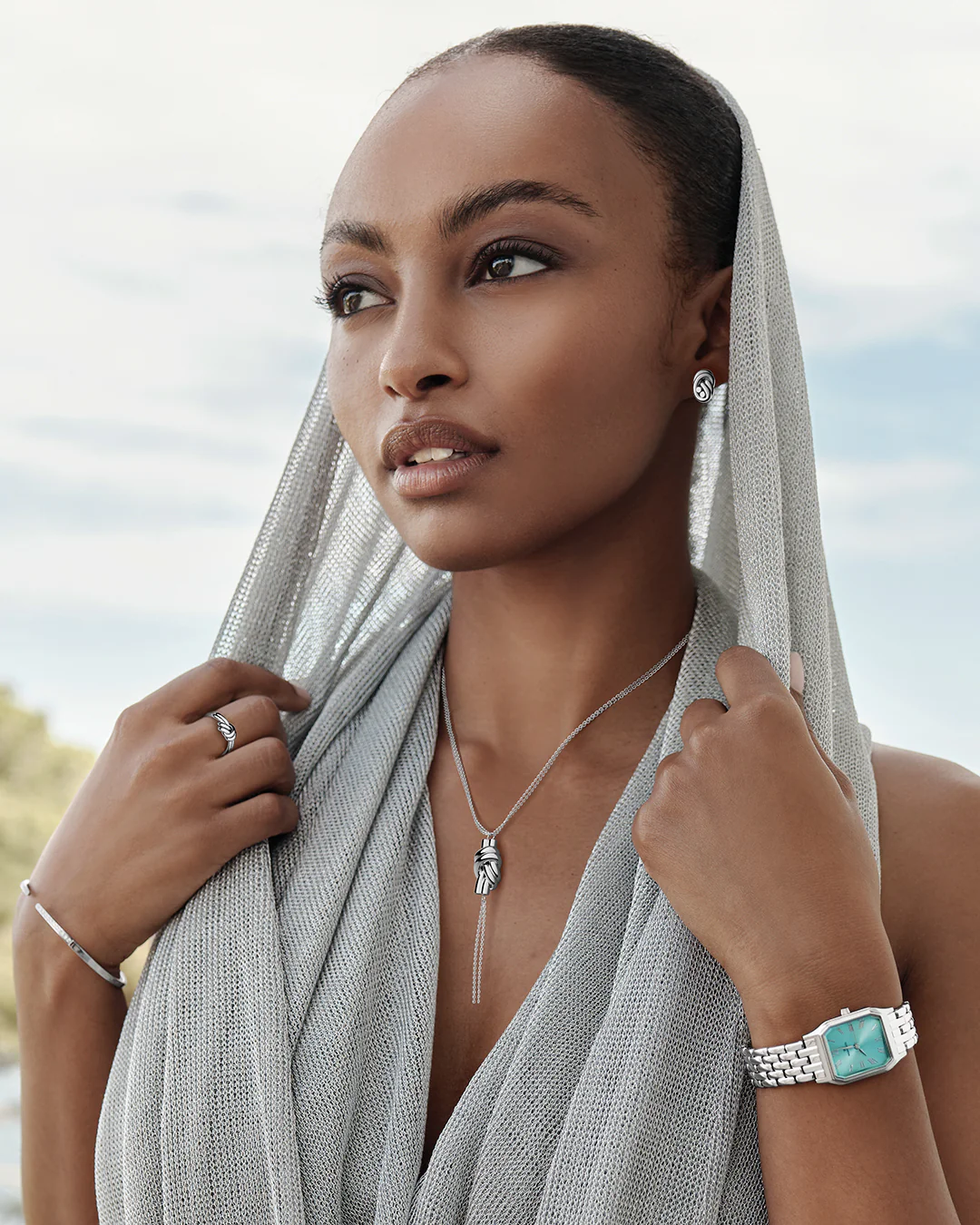 Dual Knot Necklace Polished - Image 4